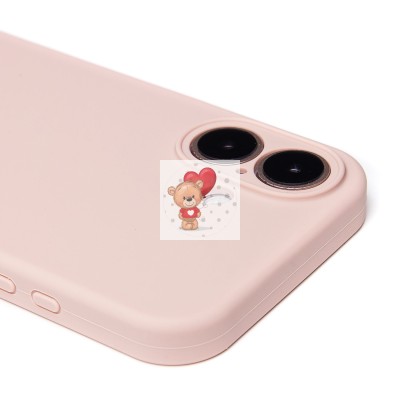 Чехол-накладка для Apple iPhone 16 (песочный розовый) ORG Soft Touch с закрытой камерой