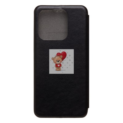 Чехол-книжка для Honor X6c (черный) BC002 Чехол-книжка для Honor X6c (черный) BC002