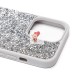 Чехол-накладка для Apple iPhone 13 Pro россыпь кристаллов (серебристый) PC071 POSH SHINE
