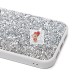 Чехол-накладка для Apple iPhone 13 Pro россыпь кристаллов (серебристый) PC071 POSH SHINE