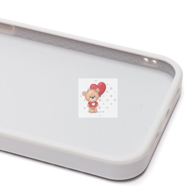 Чехол-накладка для Apple iPhone 13 Pro россыпь кристаллов (серебристый) PC071 POSH SHINE