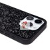 Чехол-накладка для Apple iPhone 15 Pro россыпь кристаллов (черный) PC071 POSH SHINE