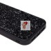 Чехол-накладка для Apple iPhone 15 Pro россыпь кристаллов (черный) PC071 POSH SHINE