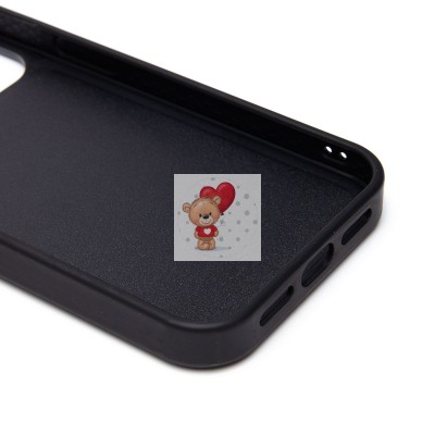 Чехол-накладка для Apple iPhone 15 Pro россыпь кристаллов (черный) PC071 POSH SHINE