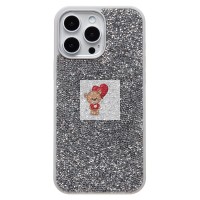 Чехол-накладка для Apple iPhone 16 Pro Max россыпь кристаллов (серебристый) PC071 POSH SHINE Чехол-накладка для Apple iPhone 16 Pro Max россыпь кристаллов (серебристый) PC071 POSH SHINE