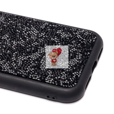 Чехол-накладка для Apple iPhone XR россыпь кристаллов (черный) PC071 POSH SHINE Чехол-накладка для Apple iPhone XR россыпь кристаллов (черный) PC071 POSH SHINE