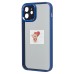 Чехол-накладка для Apple iPhone 12 (голубой) PC090