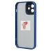Чехол-накладка для Apple iPhone 12 (голубой) PC090
