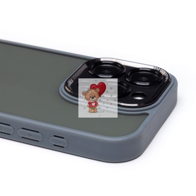 Чехол-накладка для Apple iPhone 15 Pro (серый) PC090