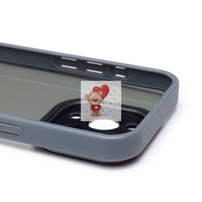 Чехол-накладка для Apple iPhone 15 Pro (серый) PC090