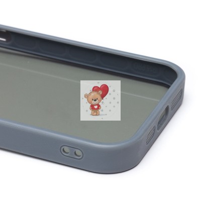 Чехол-накладка для Apple iPhone 15 Pro (серый) PC090