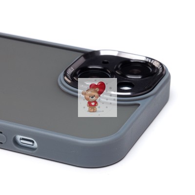 Чехол-накладка для Apple iPhone 15 (серый) PC090