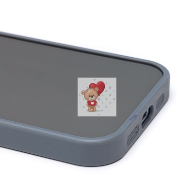 Чехол-накладка для Apple iPhone 15 (серый) PC090