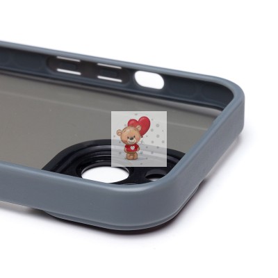 Чехол-накладка для Apple iPhone 15 (серый) PC090