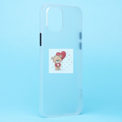 Чехол-накладка для Apple iPhone 12/iPhone 12 Pro (матово-прозрачный/белый) PC091 Чехол-накладка для Apple iPhone 12/iPhone 12 Pro (матово-прозрачный/белый) PC091