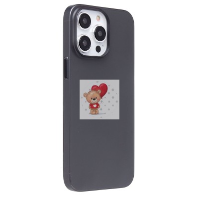 Чехол-накладка для Apple iPhone 14 Pro Max (матово-прозрачный/черный)PC091