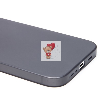 Чехол-накладка для Apple iPhone 14 Pro Max (матово-прозрачный/черный)PC091