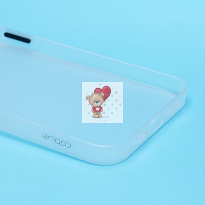 Чехол-накладка для Apple iPhone 15 Pro Max (матово-прозрачный/белый) PC091 Чехол-накладка для Apple iPhone 15 Pro Max (матово-прозрачный/белый) PC091