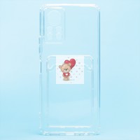 Чехол-накладка с картхолдером для Infinix HOT 11S NFC (прозрачный) SC276 Чехол-накладка с картхолдером для Infinix HOT 11S NFC (прозрачный) SC276