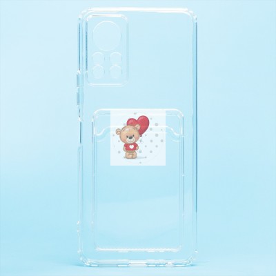 Чехол-накладка с картхолдером для Infinix HOT 11S NFC (прозрачный) SC276