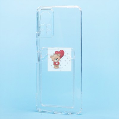 Чехол-накладка с картхолдером для Infinix HOT 11S NFC (прозрачный) SC276 Чехол-накладка с картхолдером для Infinix HOT 11S NFC (прозрачный) SC276