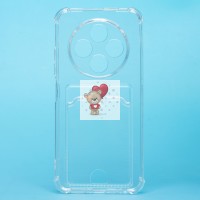 Чехол-накладка с картхолдером для Tecno Spark 30C 4G (прозрачный) SC276