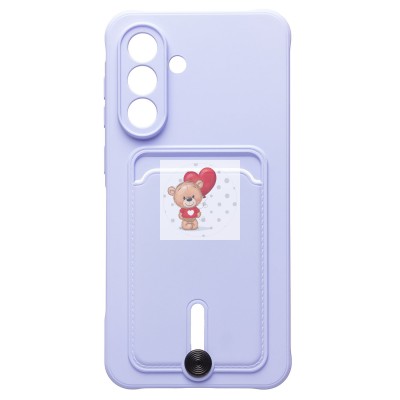 Чехол-накладка с картхолдером для Samsung Galaxy A56 5G (светло-фиолетовый) SC304