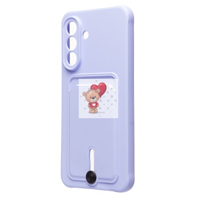 Чехол-накладка с картхолдером для Samsung Galaxy A56 5G (светло-фиолетовый) SC304