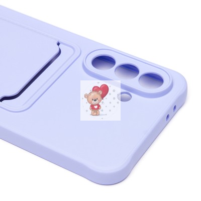 Чехол-накладка с картхолдером для Samsung Galaxy A56 5G (светло-фиолетовый) SC304