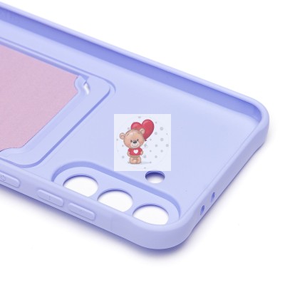 Чехол-накладка с картхолдером для Samsung Galaxy A56 5G (светло-фиолетовый) SC304