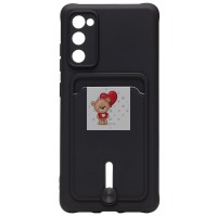 Чехол-накладка с картхолдером для Samsung SM-G780 Galaxy S20FE (черный) SC304 Чехол-накладка с картхолдером для Samsung SM-G780 Galaxy S20FE (черный) SC304
