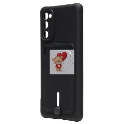 Чехол-накладка с картхолдером для Samsung SM-G780 Galaxy S20FE (черный) SC304