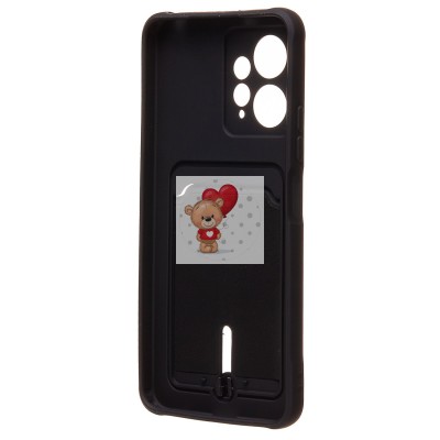 Чехол-накладка с картхолдером для Xiaomi mi Note 12 4G (черный) SC304