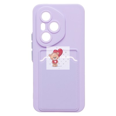 Чехол-накладка с картхолдером для Honor 400 Pro Global (светло-фиолетовый) SC337 Чехол-накладка с картхолдером для Honor 400 Pro Global (светло-фиолетовый) SC337