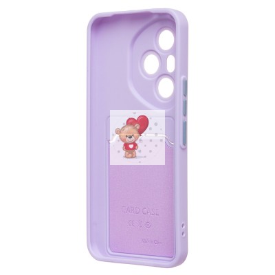 Чехол-накладка с картхолдером для Honor 400 Pro Global (светло-фиолетовый) SC337