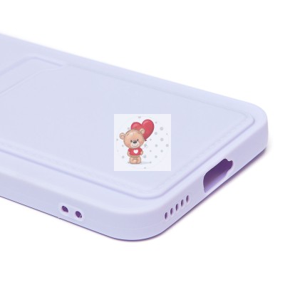 Чехол-накладка с картхолдером для Honor 400 Pro Global (светло-фиолетовый) SC337