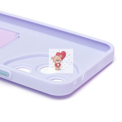 Чехол-накладка с картхолдером для Honor 400 Pro Global (светло-фиолетовый) SC337