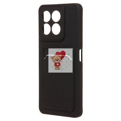 Чехол-накладка с картхолдером для Honor X6c (черный) SC337 Чехол-накладка с картхолдером для Honor X6c (черный) SC337