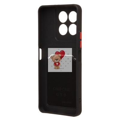 Чехол-накладка с картхолдером для Honor X6c (черный) SC337 Чехол-накладка с картхолдером для Honor X6c (черный) SC337