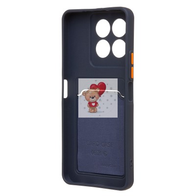 Чехол-накладка с картхолдером для Honor X6c (темно- голубой) SC337 Чехол-накладка с картхолдером для Honor X6c (темно- голубой) SC337