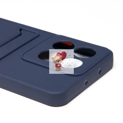 Чехол-накладка с картхолдером для Honor X6c (темно- голубой) SC337 Чехол-накладка с картхолдером для Honor X6c (темно- голубой) SC337