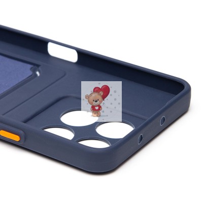 Чехол-накладка с картхолдером для Honor X6c (темно- голубой) SC337 Чехол-накладка с картхолдером для Honor X6c (темно- голубой) SC337