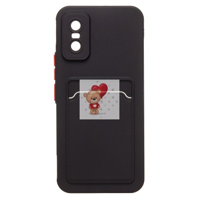 Чехол-накладка с картхолдером для Infinix GT 30 Pro (черный) SC337