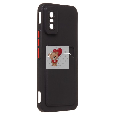 Чехол-накладка с картхолдером для Infinix GT 30 Pro (черный) SC337 Чехол-накладка с картхолдером для Infinix GT 30 Pro (черный) SC337