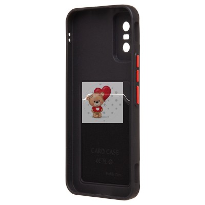 Чехол-накладка с картхолдером для Infinix GT 30 Pro (черный) SC337 Чехол-накладка с картхолдером для Infinix GT 30 Pro (черный) SC337