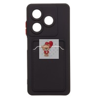 Чехол-накладка с картхолдером для Infinix Smart 10 HD (черный) SC337 Чехол-накладка с картхолдером для Infinix Smart 10 HD (черный) SC337