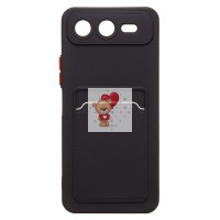 Чехол-накладка с картхолдером для Infinix Smart 10 Plus (черный) SC337 Чехол-накладка с картхолдером для Infinix Smart 10 Plus (черный) SC337