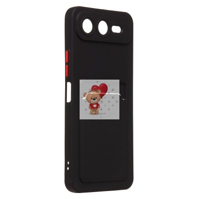 Чехол-накладка с картхолдером для Infinix Smart 10 Plus (черный) SC337 Чехол-накладка с картхолдером для Infinix Smart 10 Plus (черный) SC337