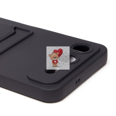 Чехол-накладка с картхолдером для Infinix Smart 10 Plus (черный) SC337 Чехол-накладка с картхолдером для Infinix Smart 10 Plus (черный) SC337