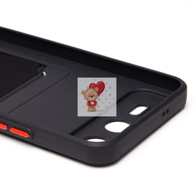 Чехол-накладка с картхолдером для Infinix Smart 10 Plus (черный) SC337 Чехол-накладка с картхолдером для Infinix Smart 10 Plus (черный) SC337